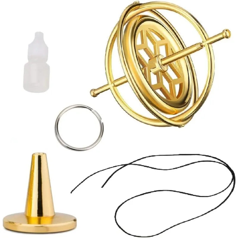 Metal Anti-Gravity Spinning Top Balancing Toy, Desktop Gyroscope, Physics Toy, Educational & Training Gift