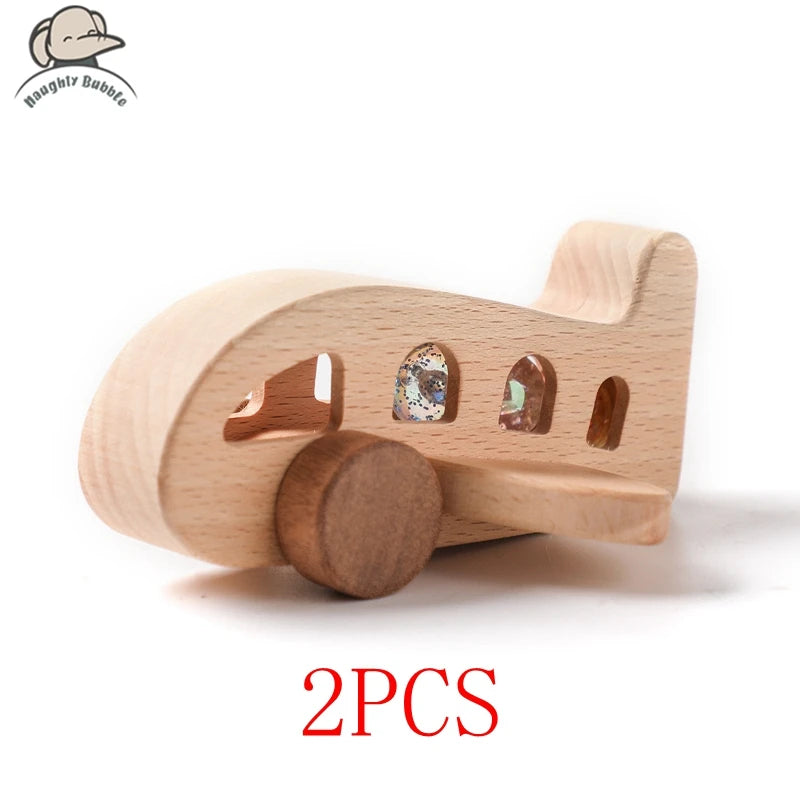 Wooden Train Birthday Toy Simulated Train Toy Model  Non-remote Control Rail Car Removable Wooden Train Exquisite Gift With BOX