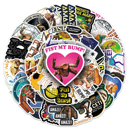 50Pcs Project Hail Mary Stickers Decals For Laptop Scrapbook Luggage Guitar Helmet DIY Graffiti Aesthetic Stickers