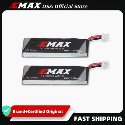 EMAX USA Official 1S 650mAh LiPo Battery 3.8v HV Charger PH2.0 Connector For Tinyhawk Series FPV Racing Drone Quadcopter