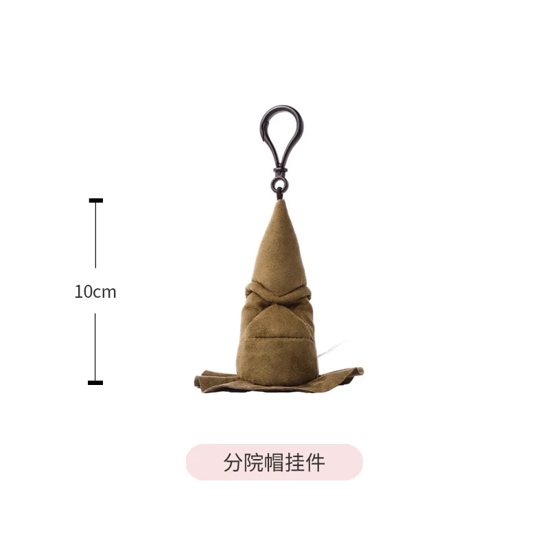 12cm Harry Potter Plush Hanging Purses Hedwig Cartoon Peripheral Branch Hat Pendant Fantastic Beasts Wherever Keychain