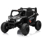 12V Kids Ride On Car UTV Truck With Remote Control 4WD/2WD Switchable Electric Vehicle With 4 Spring Suspension EVA Tires Safety Belt Double Open Doors Bluetooth Music LED Lights for Ages 3-8 Years