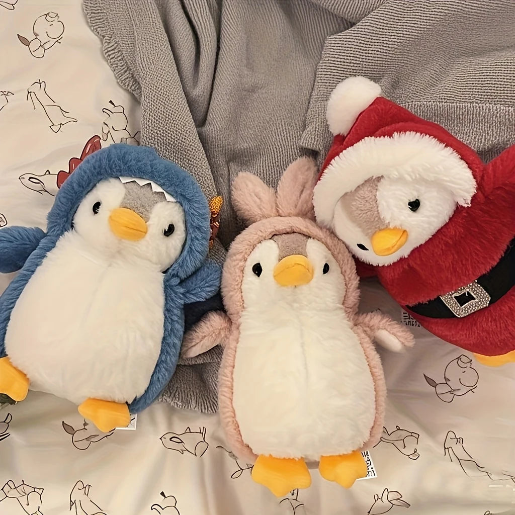 20cm cute penguin plush toys, penguin-dressed dolls, green dinosaurs, pink rabbits, etc., are ideal choices for home decoration