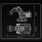 Mould King 17070 17071 Technical Car Toys The RC R 9800 Excavator Building Block Engineering Excavator Brick Kids Christmas Gift