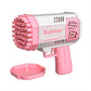 40 Hole bubble toys Launcher Handheld Portable Electric Automatic Bubble Gun Party Birthday Gift Toy(without Bubble Water)