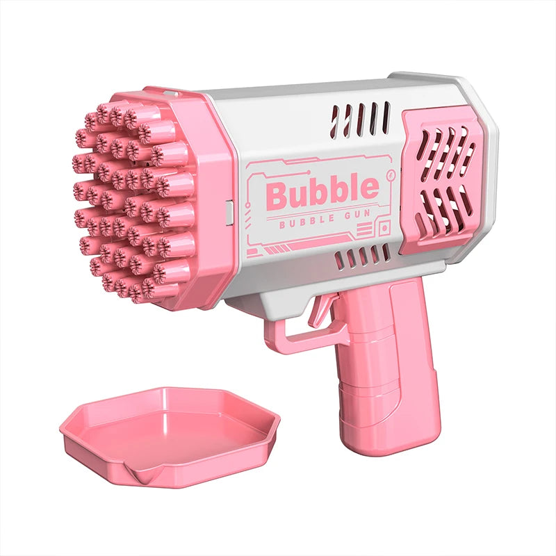 40 Hole bubble toys Launcher Handheld Portable Electric Automatic Bubble Gun Party Birthday Gift Toy(without Bubble Water)