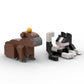 Animal Series 75Pcs MOC Bricks Capybara Figires DIY Building Blocks Kids Education Toys For Children Birthday Gift