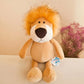 Kawaii Stuffed Plush Animals Soft Dolls Set - Jungle Lion Elephant Tiger Dog Fox Monkey Deer - Children's Gift Baby Kids Hobby