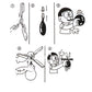 1-10PCS Propeller Balloon Helicopter Toys Children's DIY Balloon with Whistle Outdoor Flying Balloon Birthday Party Decoration