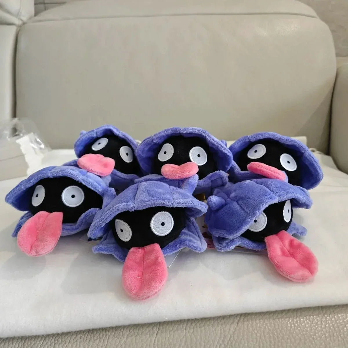 Cute Shellder Plush Toy Soft Short Fluff Pocket Monster Small Gift For Game Fans Table Home Decor Companion Gifts For Fans