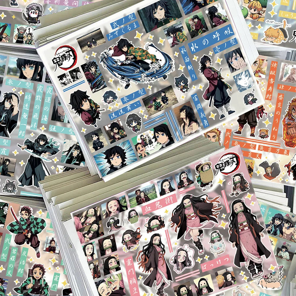 New Demon Slayer Tokitou Muichirou Tomioka Giyuu Creative Anime Peripheral Stickers Two-Dimensional Cartoon Decorative Stickers