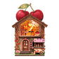 Fridge Magnet DIY Book Nook Kit 3D Puzzle Toy Dollhouse Shop Animal Mini House Furniture Creative Assembly Model Decoration