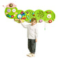 SucceBuy Caterpillar Children Wall Busy Board 12 Activities Montessori Sensory Learning Center for Kids 3-12 Years Playroom Toys