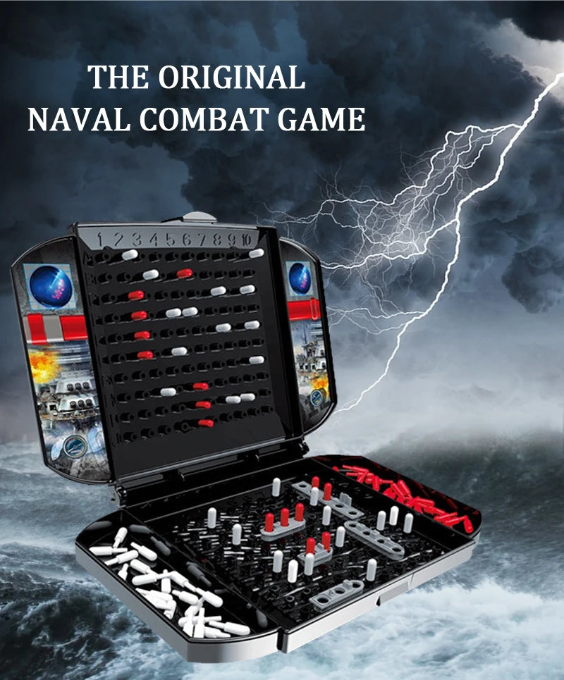 Children's Fun Battleship and Sea Ship Game Chess Simulation Land Military Strategy Naval Battle Chess Two Player Battle Toy