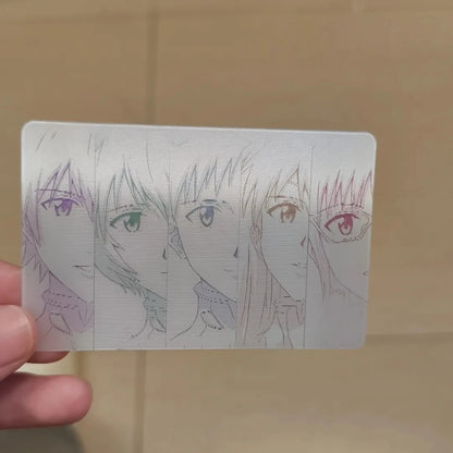 NEON GENESIS EVANGELION Lenticular Card Anime Cartoon 3D Changing Card Funny Toys Bag Accessories Decoration Perfect Gifts