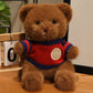 20cm Good Quality Heart Sweater Bear Plush Toys Boys Girls Lovely Cartoon Animals Stuffed Dolls  Christmas Birthday Present