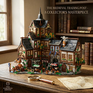 3867PCS Medieval Towns Buildings Blocks Street View Village Architecture Model Collect Display Assembly Toys Gift for Kid Adult