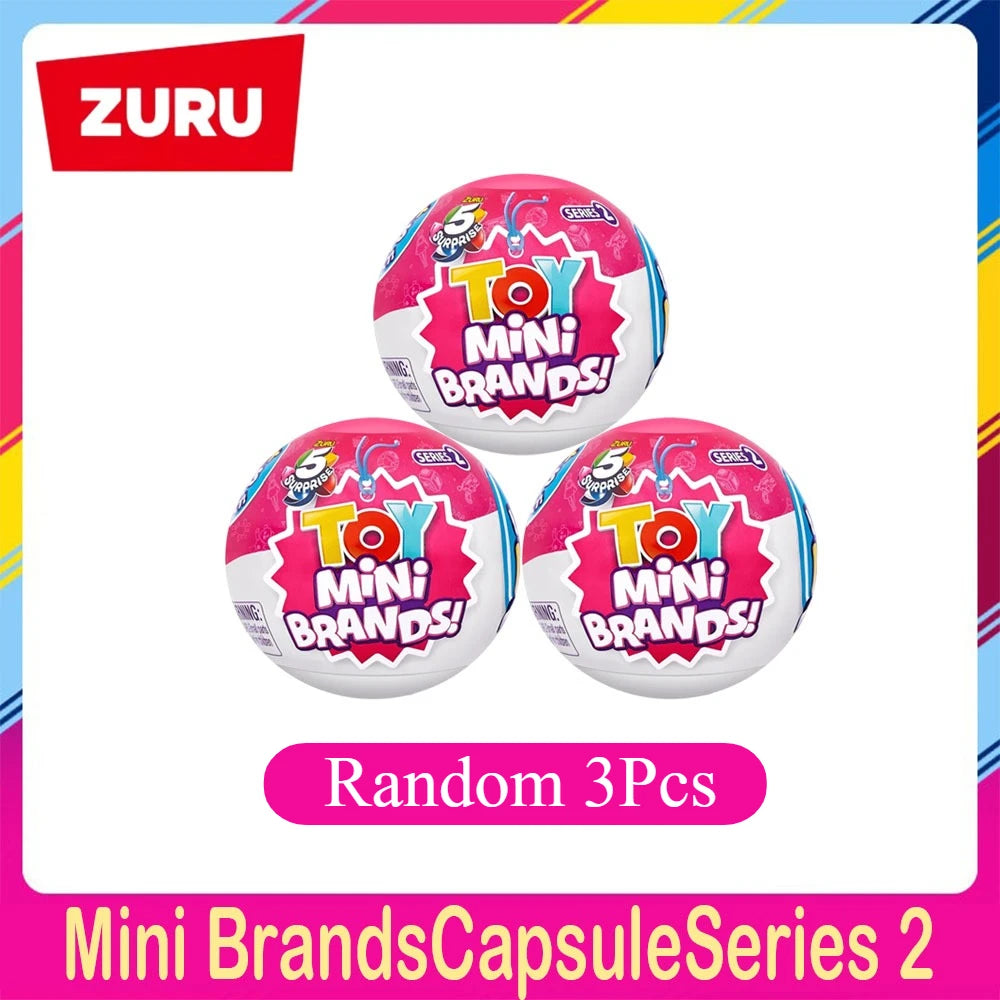 Zuru 5 Surprise Toy Mini Brands Supermarket Mini Brands Store 2 Toys Mystery Real Miniature Brands Collectibles Official Store