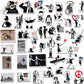 50Pcs Banksy Stickers banksy art graffiti Stickers for DIY Luggage Laptop Skateboard Motorcycle Bicycle Sticker