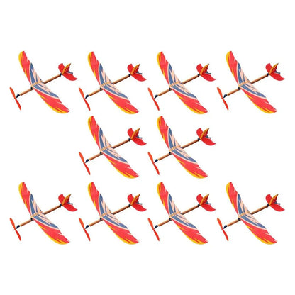 5/10Pcs Rubber Band Powered Airplane Model Glider Planes Bomber Airplane Birthday Party Favor Indoor Outdoor Toys for Kids