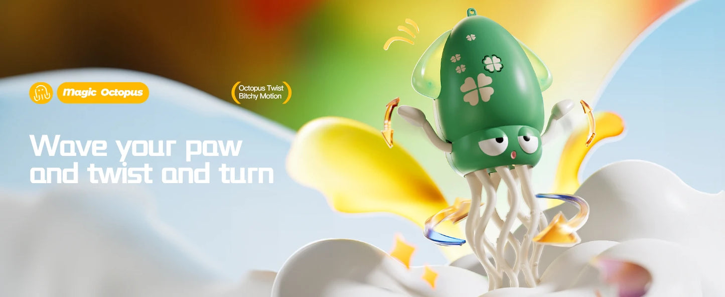 Electric Dancing Octopus Toy Animal Figurine Moving Walking Collectible for Kids And Collectors