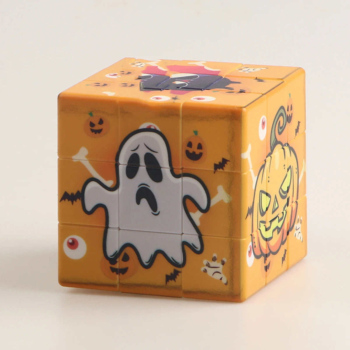 Magic Cube 3x3x3 Cartoon Alien dollar graffiti UV Fun Stress Relief Puzzle Professional Smooth Speed Game Children's Toys Gifts