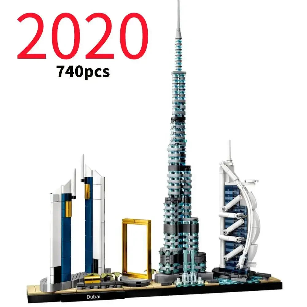 Thirteen Sets of City Models 21043 21026 Building Blocks Sets Suitable for Birthday Gifts Not Compatible with Legoed Particles.