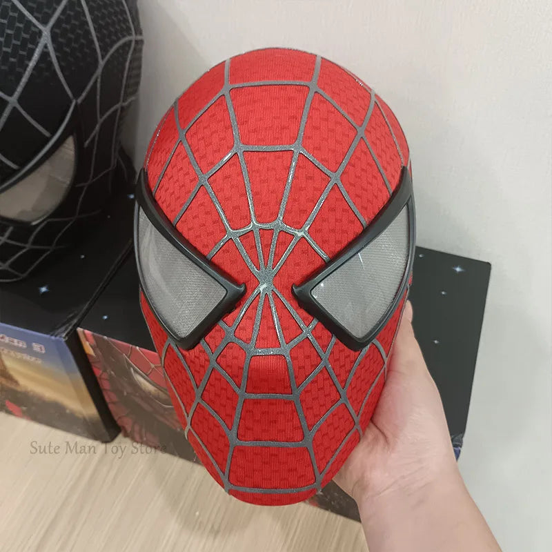 Hottoys Marvel 1:1 Tobey Mask 3D Cosplay Mask Faceshell Mascara Detachable Lenses Costumes Helmet Halloween Gift Ornament Toy