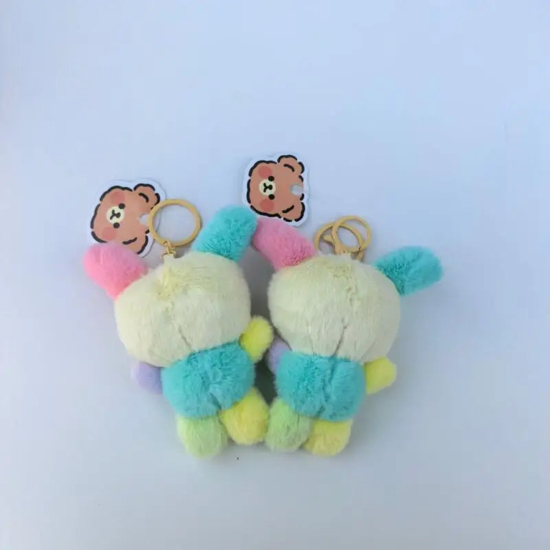 Usahana Cartoon Plush Bag Pendant Card Bag Card Set Doll Rabbit Pendant Keychain Animation Periphery Birthday Gift for Girls