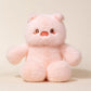 New Running Bear Plush Toys Cartoon Rabbit 40cm Stuffed Animal Stuffed with Bib Running Animal Kids