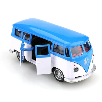 (bagged)1:38 Classical T1 Bus, Alloy Model Car, Simulated vehicle, children's alloy car, boy's toy model, car ornaments