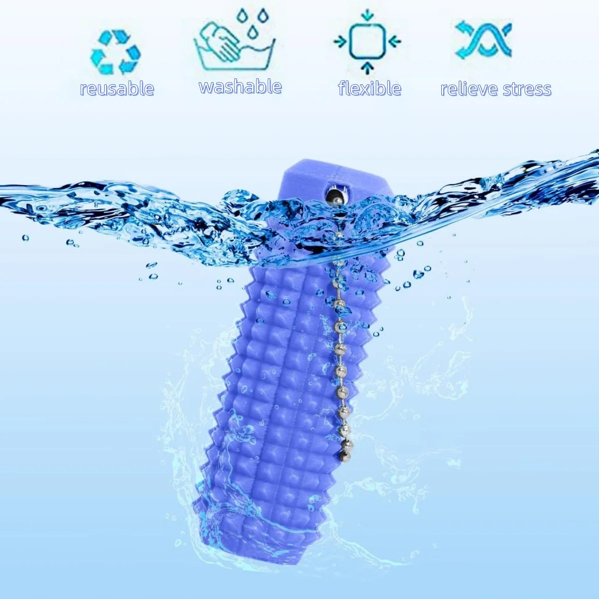 Pain Stim Fidget Toys Reduce Stress Roller for Adults Spiky Fidget Keychain for Anxiety Sensory Toys Novelty Gifts for Friends