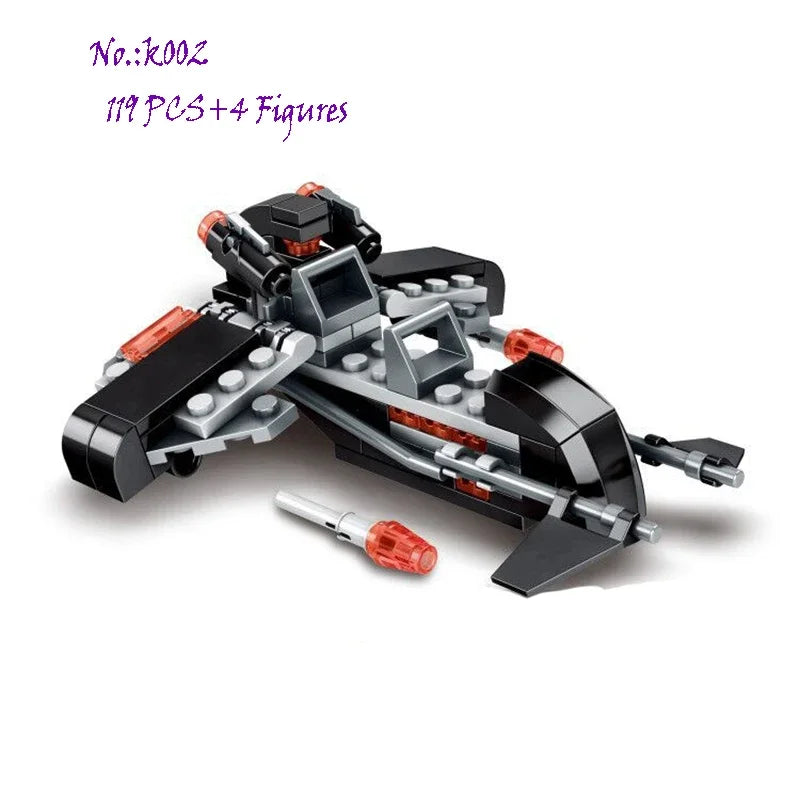 MOC X Fighter Building Blocks Kit Bricks Classic Creative Assembling Educational Kids Toys Boys For Children Gift