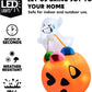 5 FT Tall Halloween Inflatables Outdoor Decorations Cute Ghost Blow Up Ghost Lift Pumpkin Candy Bag with Build-in LEDs For Halloween Gifts