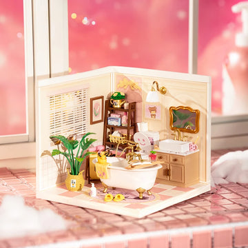Rolife DIY Miniature Dollhouse Kit with Accessories Model Supply Store Kit with LED to Build Decent Birthday Gift