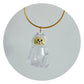 Adorable Cat Hair Storage Pendant Keychain Transparent Cat/Dog Hair Storage Container for Pet Lover DIY Pet Memorial Keychain