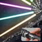 Children Colorful Glowing Sword Toys Laser Sword Lightsaber Red and Blue Double Saber Telescopic Music Cosplay Cool Flashing Toy