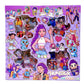100pcs/set Idol Theme Cartoon Anime Stickers Rumi Mira Zoey Waterproof DIY Decorative Gifts for Guitar Notebook Luggage