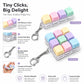 Fidget Toy Nine-key Keyboard Keychain Button Fidget Gifts for Adults to Relieve Stress Can Be Assembled Freely No Light