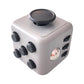 Square Infinity Dice Fidget Toy with Tactile Buttons Multifunctional 6-Side Decompression Cube Clicker Switch Gear Dial Joystick