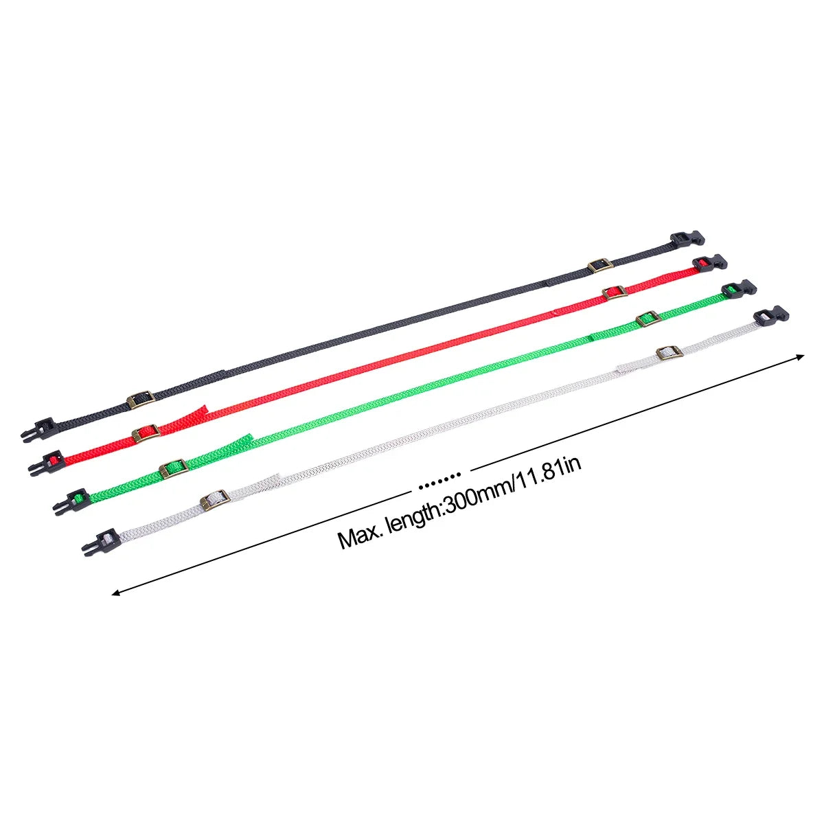 5Pcs Luggage Rope Roof Rack Tie Down Straps for 1/8 1/10 1/18 1/24 RC Crawler SCX10 TRX4 TRX6 YK4102 RGT SCX24 TRX4M Decorate
