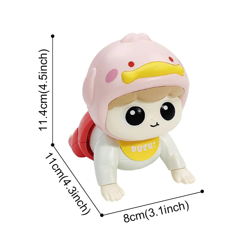 1PC Crawling Doll Baby Toy with Music, Aged 0-1, Learning Crawling Guidance and Head Up Training