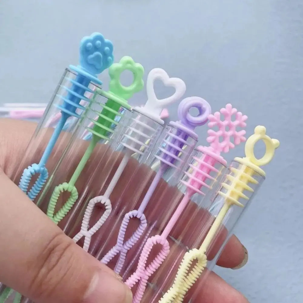 10Pcs/Set Bubble Machine Toys Colorful Bubble Empty Tube Kids Birthday Party Favor Carnival Gift School Prizes Random Color