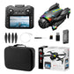 ZNLYRION K21MAX Foldable Brushless Drone With Screen Remote EIS Dual Electric Camera Optical Flow Hover Colorful LED Light RC Quadcopter