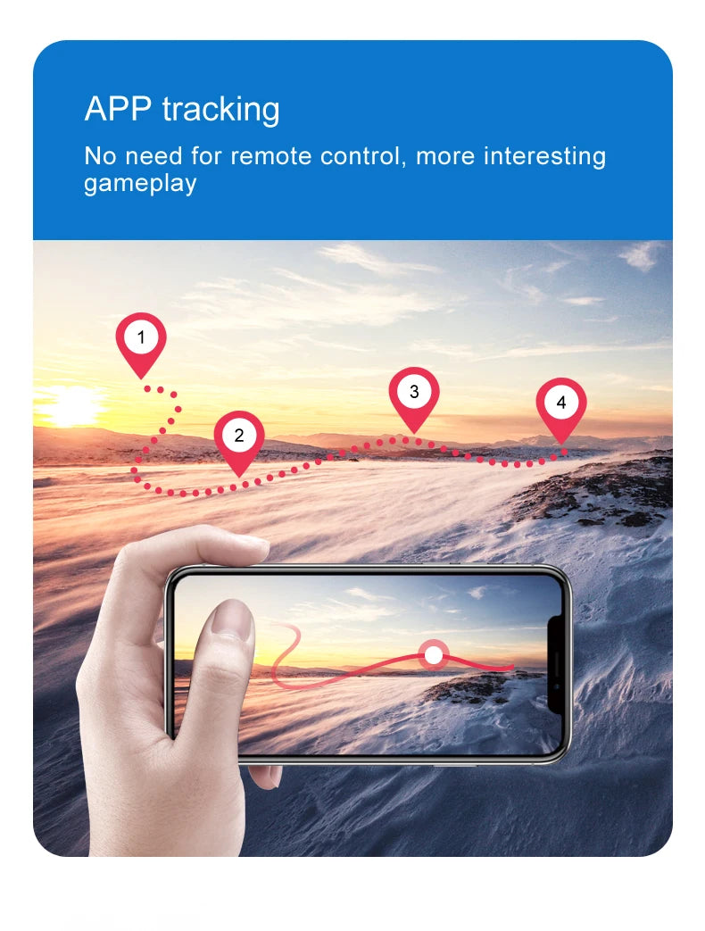 Brushless Motor Foldable Drone Optical Flow Drone 360° Rolling Trajectory Flight Headless Mode Speed Adjustment APP Control Drone