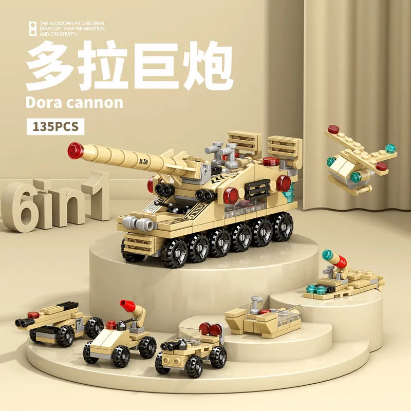 MOC Tank Anti Aircraft Guns Anti-Aircraft Missile Fighter Jets War Military City Vehicle Car Building Blocks Model Bricks Sets