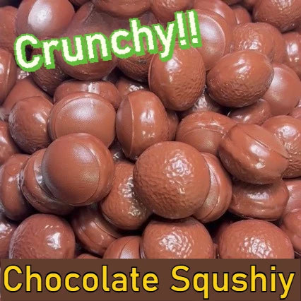 Chocolate Stress Ball Shapeable Non-Bounce Crunchy Squshiy Squeeze Ball Fidget Toy ASMR Sensory Anti-Stress Toys for Adults Gift
