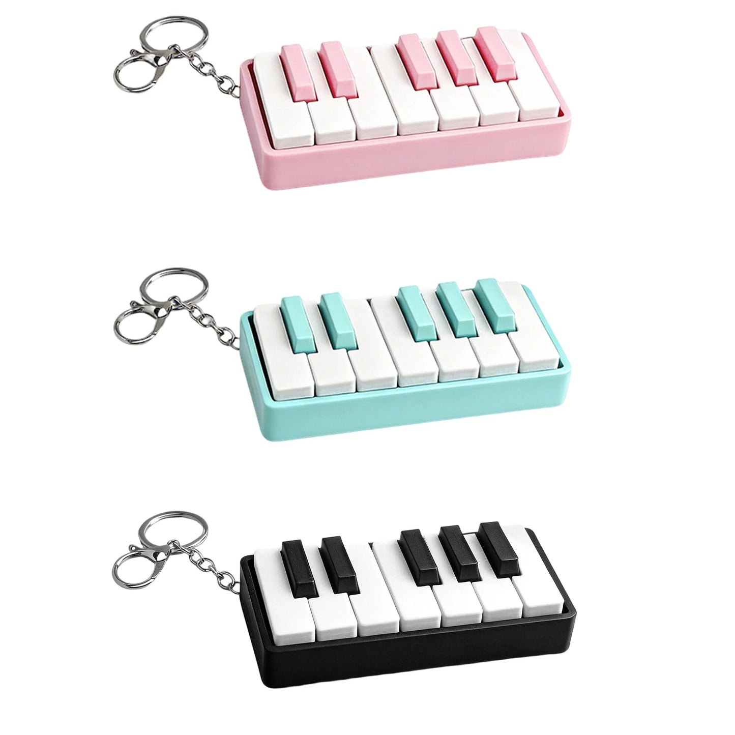 3D Printed Piano Key Pendant Pressure Relief Toys Birthday Gifts Mini Portable Hanging Ornaments Fidgets Toys Kid Fidget Spinner