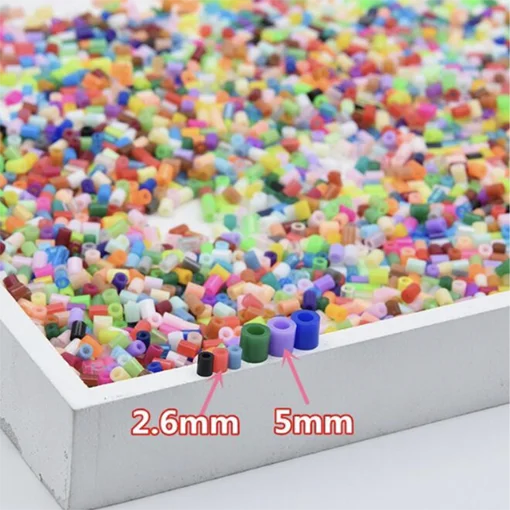 2.6mm/1000pcs Bag Mini Perler Hama Beads Iron Beads for Kids Diy Puzzles High Quality Handmade Gift Toy