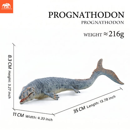 Prognathodon Mosasaur Jurassic Dinosaur Model Toy - Realistic Ocean Educational Gift for Kids Birthday Home